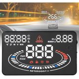 E300 5.5 inch auto OBDII / EUOBD HUD voertuig gemonteerde Head Up Display beveiligingssysteem  steun snelheid & brandstofverbruik  snelheidsoverschrijding Alarm  brandstofverbruik  watertemperatuur  etc.(Black)