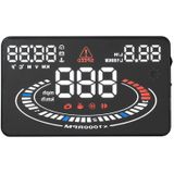 E300 5.5 inch auto OBDII / EUOBD HUD voertuig gemonteerde Head Up Display beveiligingssysteem  steun snelheid & brandstofverbruik  snelheidsoverschrijding Alarm  brandstofverbruik  watertemperatuur  etc.(Black)