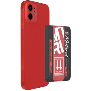 Voor iPhone 12 / 12 Pro Mutural Chuncai-serie magnetische houder kaartsleuf (zwart rood)