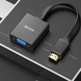 2 stks Jasoz 1080P HDMI naar VGA Converter Zuurstofvrije koperkern  kleur: met audio