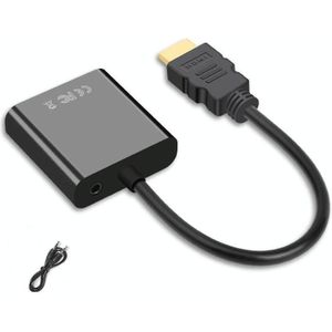 2 stks Jasoz 1080P HDMI naar VGA Converter Zuurstofvrije koperkern  kleur: met audio