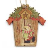 5 STKS Kerst Houten Creatief Huis Accessoires Scne Decoratie (Sneeuwpop)
