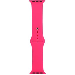 Voor Apple Watch Series 5 & 4 44mm / 3 & 2 & 1 42mm Siliconen horloge vervangende riem  lange sectie (men)(Firefly Rose)