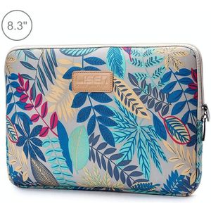 Lisen 8.3 inch Sleeve Case Colorful Leaves Zipper Briefcase Carrying Bag(Grey)