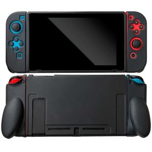 Voor Nintendo Switch Pure Color Shockproof TPU Case (Black)