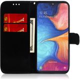 Voor Galaxy A10e/A20e effen kleur kleurrijke magnetische Buckle horizontale Flip PU lederen draagtas met houder & card slots & portemonnee & Lanyard (goud)