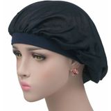 Kokosnoot Nightcap Air conditioning GLB lange haren GLB brede band satijn Bonnet (marineblauw)