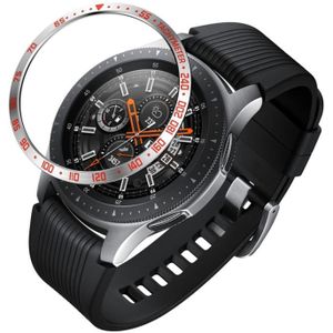 Dial stalen beschermende frame voor Galaxy Watch 42mm (rood + wit)