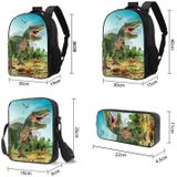 16-inch ZZ9 3 PCS / Set Child Dinosaur School Bag Kindergarten Pupils Backpack