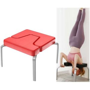 Omgekeerde Stool Yoga Stretching Hulpstoel Huishoudelijke fitnessapparatuur Supplies (Rood)