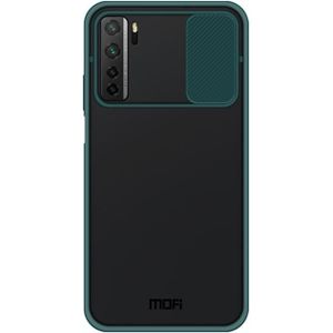 Voor Huawei nova 7 SE MOFI Xing Dun Series PC + TPU Anti-peep Waterproof and Anti-drop All-inclusive Protective Shell  Translucent Frosted(Green)