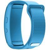 Siliconen polsband horloge band voor Samsung Gear Fit2 SM-R360  polsband maat: 150-213mm (licht blauw)