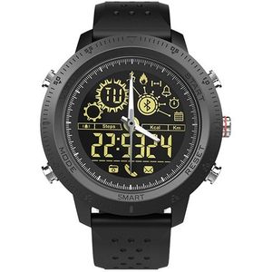 NX02 Sport Smartwatch IP67 waterdichte ondersteuning Tracker calorien stappenteller Smartwatch Stopwatch oproep SMS Reminder(black)