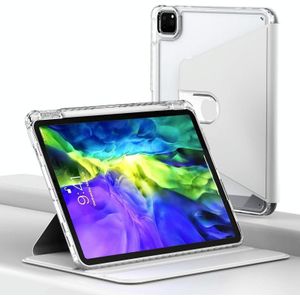 Voor iPad Pro 11 2022 / 2021 / 2020 Clear 360 Rotation Stand Smart Leather Tablet Case