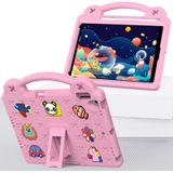Handvat Kickstand Kinderen EVA Schokbestendig Tablet Case Voor iPad Air 2019 10.5/Pro 10.5 2017 (Roze)