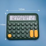 12-cijferige mechanische toetsenbordcalculator Leuke rekenmachine met grote knoppen