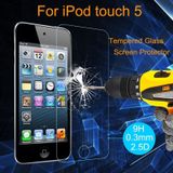 0 26 mm Ultra-thin transparante volledige Screeen explosieveilige getemperd glas Film voor iPod touch 5 & touch 6