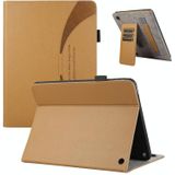 Voor Amazon Kindle Fire HD10/HD10 Plus 2021 Litchi Textuur Lederen Sucker Tablet Case (Bruin)