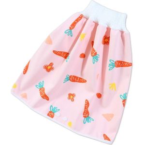 Baby water-proof en lekvrije doek luiers kinderen wasbare katoenen doek bed bevochtigende rok broek  kleur: L (wortel)