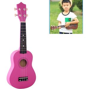HM100 21 inch Basswood Ukulele kinderen verlichting muziekinstrument (Magenta)