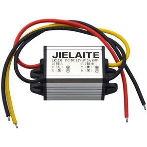 JIELAITE LK1253 15W aluminium intelligente bescherming waterdichte auto-omvormer (12V naar 4.2V / 3A)