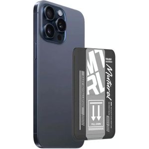 Voor iPhone 15 Pro Mutural Chuncai-serie magnetische houder kaartsleuf (zwart grijs)