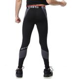 SIGETU Men Fitness Sneldrogende stretchbroek (kleur:zwartgrijs formaat:S)