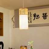 YWXLight Home decoratie verlichting Chinese stijl eenvoudige bamboe en rotan lange kroonluchter (Warm wit)