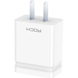 ROCK T6 1A Single USB Port Travel Charger Power Adapter  CN Plug(White)