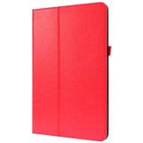 Voor Samsung Galaxy Tab S7+ T970/T976B 2-opvouwbare business horizontale flip pu lederen tas met kaartslots & -houder(rood)