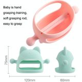 3 stks Baby Anti-eten Hand Cover Gekookte Siliconen Rustgevende Tanden Stick (Roze)