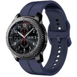 Voor Samsung Gear S3 Frontier 22 mm lus siliconen horlogeband