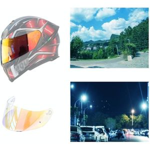 Motorhelm Visor Anti-UV Windscherm Lens voor AGV K1 / K3SV / K5 (Aurora Red)