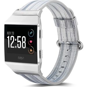 Echte lederen gekleurde tekening horlogeband voor Fitbit Ionic