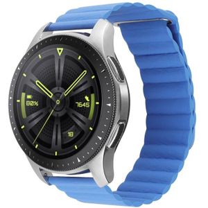 Voor Amazfit GTS 4 / GTS 4 Mini / GTS 3 20 mm universele magnetische lus lederen horlogeband (Cape Cod blauw)