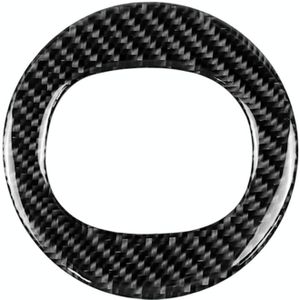 Auto carbon fiber stuurwiel cirkel decoratieve sticker voor Mazda CX-5 2017-2018  links en rechts rijden universeel