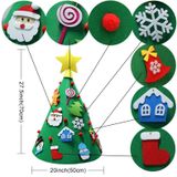 3D DIY voelde peuter kerstboom Nieuwjaar kinderen geschenken speelgoed kunstmatige boom Xmas Home Decoratie opknoping ornamenten
