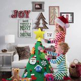 3D DIY voelde peuter kerstboom Nieuwjaar kinderen geschenken speelgoed kunstmatige boom Xmas Home Decoratie opknoping ornamenten