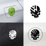 20 stks A-047 Demon Claw Skull Head Auto Body Decoratie Sticker (Reflecterend Zilver Wit)