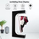 LM-001 LED-verlichting magnetische levitatie schoenen displaystandaard  stijl: 15 mm zwart + kleur licht + RC (EU-stekker)