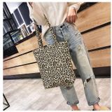 Leisure Fashion Leopard Print canvas schoudertas handtas (geel)