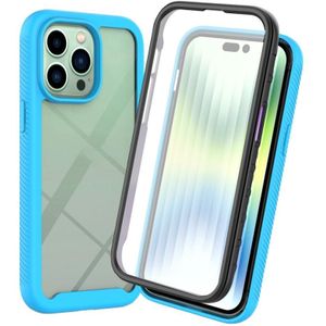 STARRY Sky Full Body Hybrid Shockproof Phone Case voor iPhone 14 Pro (Sky Blue)