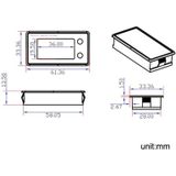 SUPNOVA LCD TWEE-WIURE VOLTAGE EN ELEKTRICITY METER DC Digitale display Voltmeter