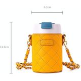 Diller MLH8991 360ml Chain Leather Case Thermos Cup(Yellow)