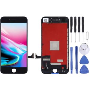 Origineel LCD-scherm en digitizer volledige montage voor iPhone 8 (zwart)