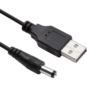 1 5 m USB naar DC 5.5mm macht voorjaar spiraalsnoer Kabel