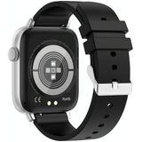 T49 1.9 inch HD Vierkant scherm Smart Watch Ondersteunt hartslagmeting/Bluetooth Bellen (Zilver Zwart)