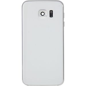 Full housing Cover vervanging (Front behuizing LCD Frame Bezel plaat achterplaat behuizing Camera Lens paneel + batterij backcover vervanging) voor de Galaxy S6 / G920F(White)