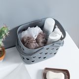 6 PCS Draagbare badkamer bad mand wasmand toilet opbergmand (roze)