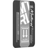 Voor iPhone 15 Plus Mutural Chuncai-serie magnetische houder kaartsleuf (zwart grijs)